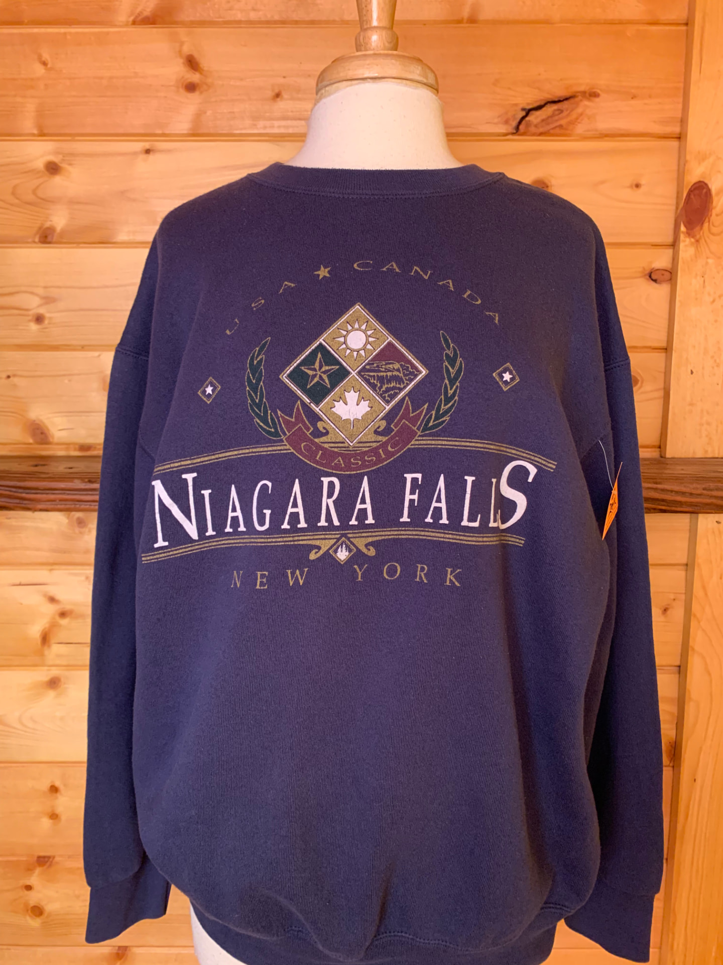 Navy Niagara Falls crewneck sweatshirt